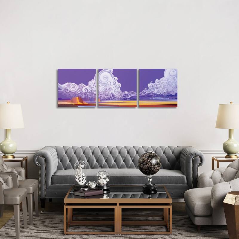 iCanvas "Skybloom Alpha" by Lawrence Lee 3Piece Canvas Wall Art Set